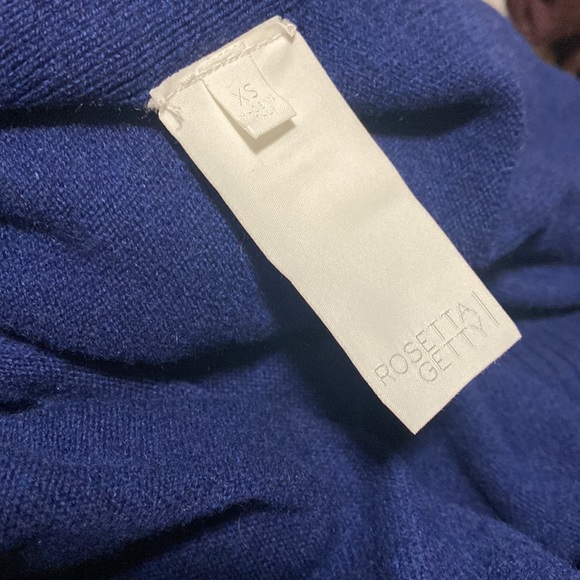 Rosetta Getty wool and cashmere high-low duster royal blue xs - Picture 3 of 4